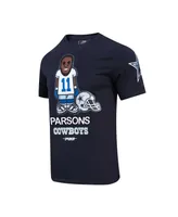 Men's Pro Standard Micah Parsons Navy Dallas Cowboys Player Avatar Graphic T-shirt