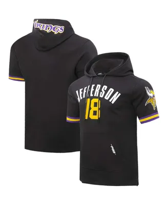 Men's Pro Standard Justin Jefferson Minnesota Vikings Player Name and Number Hoodie T-shirt