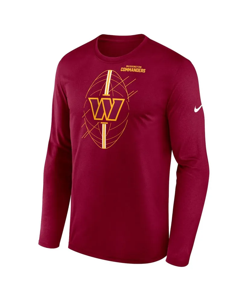 Men's Nike Burgundy Washington Commanders Legend Icon Long Sleeve T-shirt