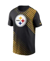 Men's Nike Black Pittsburgh Steelers Yard Line Fashion Asbury T-shirt