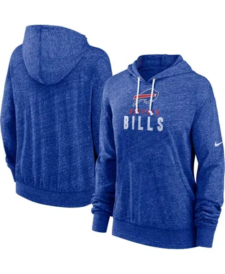 Women's Nike Royal Buffalo Bills Gym Vintage-Like Pullover Hoodie