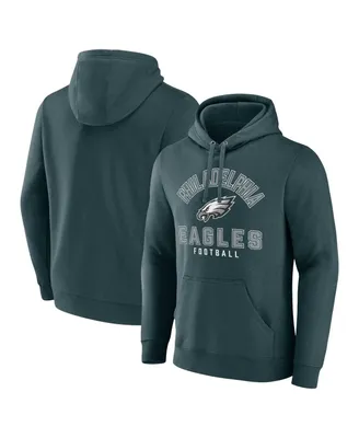 Men's Fanatics Midnight Green Philadelphia Eagles Between the Pylons Pullover Hoodie