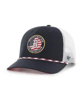 Men's '47 Brand Navy Boston Red Sox Union Patch Trucker Adjustable Hat