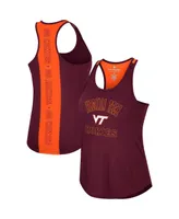 Women's Colosseum Maroon Virginia Tech Hokies 10 Days Racerback Scoop Neck Tank Top