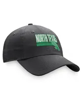 Men's Top of the World Charcoal North Texas Mean Green Slice Adjustable Hat