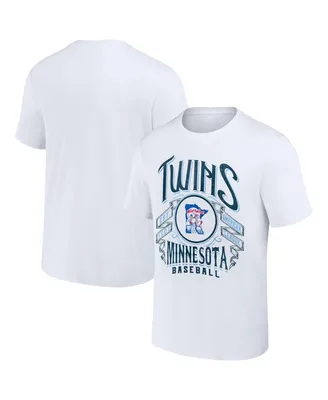 Men's Darius Rucker Collection by Fanatics White Minnesota Twins Distressed Rock T-shirt