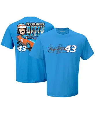 Men's Legacy Motor Club Team Collection Blue Richard Petty Seven-Time Champion T-shirt