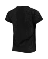 Women's The Wild Collective Black San Jose Earthquakes Mesh T-shirt