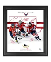 Washington Capitals Framed 15" x 17" Franchise Foundations Collage with a Piece of Game Used Puck - Limited Edition of 202