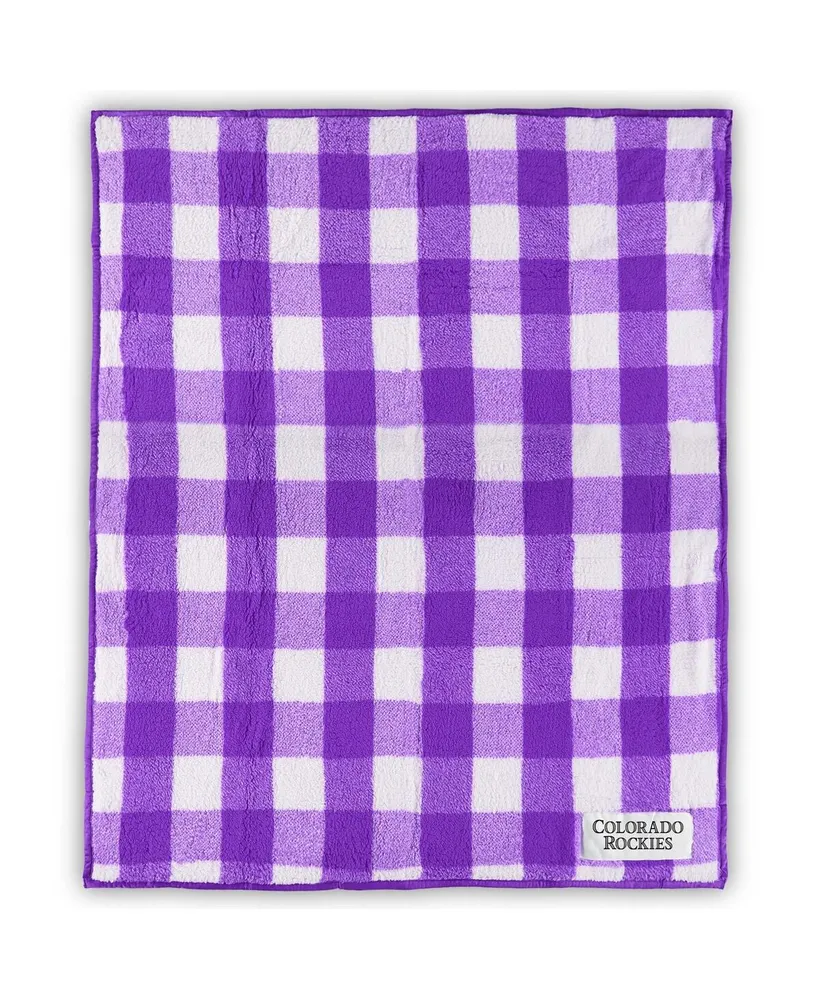 Colorado Rockies 50'' x 60'' Buffalo Check Frosty Fleece Blanket