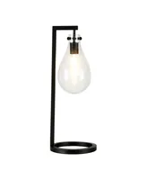 Hudson & Canal Weston 25" Glass Shade Tall Table Lamp