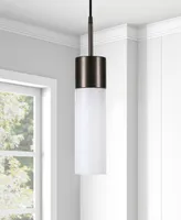 Hudson & Canal Lance 3.5" Glass Shade Wide Pendant