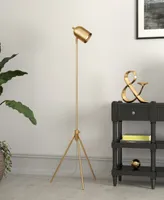 Hudson & Canal Bruno 56" Metal Shade Tripod Floor Lamp