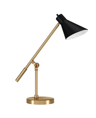 Hudson & Canal Regina 22" Metal Shade Tall Two-Tone Table Lamp