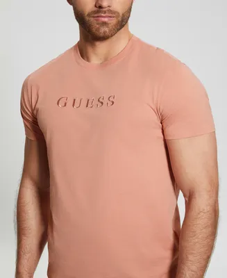 Guess Men's Embroidered Logo Short Sleeve T-shirt