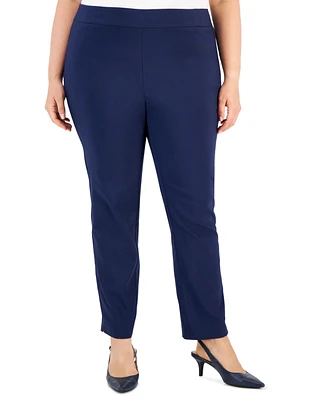 Jm Collection Plus Pull-On Cambridge Pants