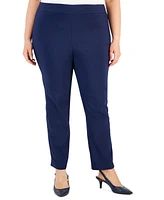 Jm Collection Plus Pull-On Cambridge Pants