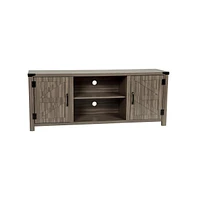 Merrick Lane Cambria Barn Door Style 59" Tv Stand For Up To 65"