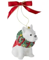 Spode Christmas Tree French Bulldog Ornament