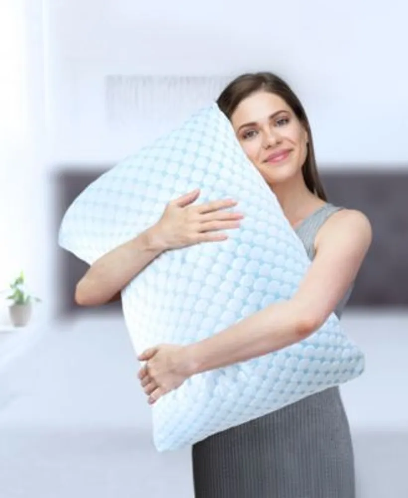 Clara Clark Adjustable Gel Memory Foam Infused Reversible Cooling 2 Pack Pillows