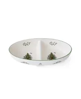 Spode Christmas Tree Traditional Tree Large Divided Server