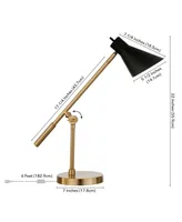 Hudson & Canal Regina 22" Metal Shade Tall Two-Tone Table Lamp