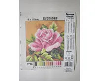 Orchidea Needlepoint canvas for halfstitch without yarn Rose 2756D - Assorted Pre