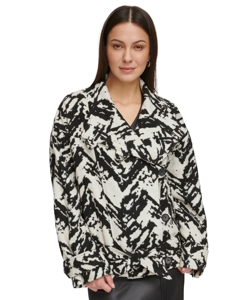 DKNY Sport Printed Logo Puffer Jacket - Macy's