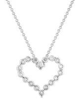 Diamond Heart 18" Pendant Necklace (1-1/2 ct. t.w.) in 14k White Gold