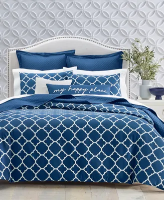 Last Act! Charter Club Damask Designs Geometric Dove 2-Pc. Duvet Cover Set, Twin, Exclusively at Macy's