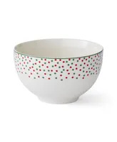 Spode Christmas Tree Polka Dot Rice Bowls, Set of 4