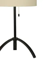 27" Metal Table Lamp with Designer Shade