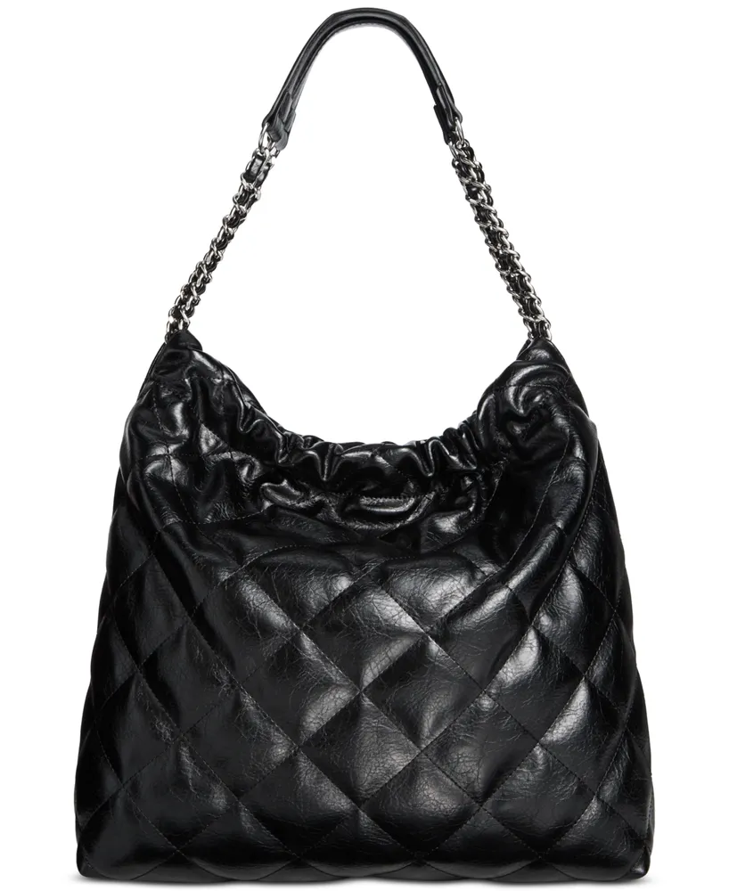 I.N.C. International Concepts Karissaa Faux Leather Small Backpack, Created for Macy's - Black Glaze