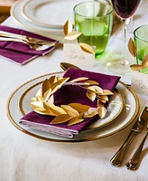 Noritake Charlotta Gold Set of 4 Salad Plates, Service For 4