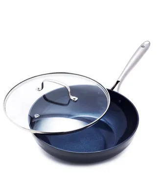Blue Diamond Hard Anodized Ceramic Nonstick 11" Frying Pan with Lid