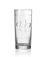 Rolf Glass Fleur De Lis Cooler Highball Glass 15oz