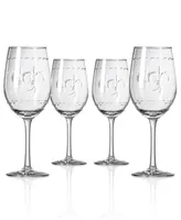 Rolf Glass Fleur De Lis White Wine Glass 12oz