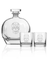 Rolf Glass Sugar Skull 3 Piece Gift Set