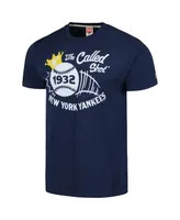 Men's Homage Navy New York Yankees Doddle Collection The Called Shot Tri-Blend T-shirt