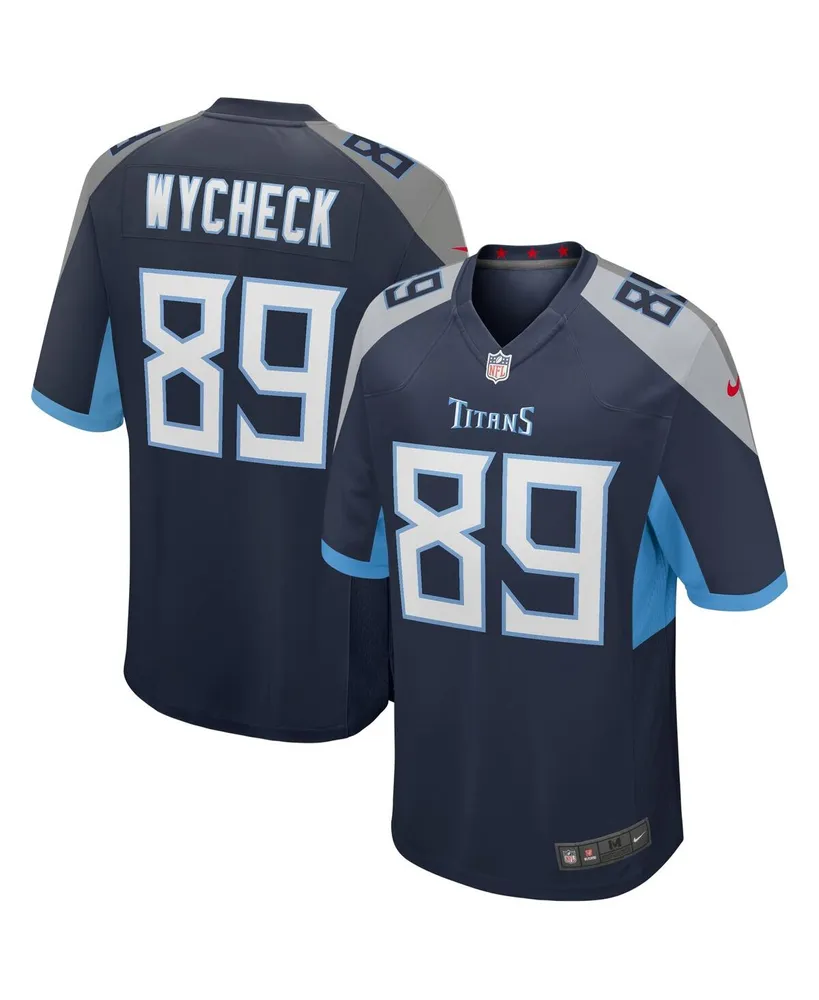 Men's Nike Frank Wycheck Navy Tennessee Titans Game Retired Player Jersey