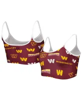 Women's Concepts Sport Burgundy Washington Commanders Breakthrough Allover Knit Lounge Bralette