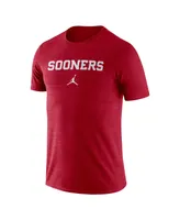 Men's Jordan Crimson Oklahoma Sooners Team Issue Velocity Performance T-shirt