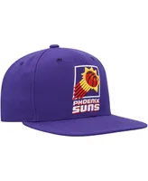 Men's Mitchell & Ness Purple Phoenix Suns Hardwood Classics Mvp Team Ground 2.0 Fitted Hat