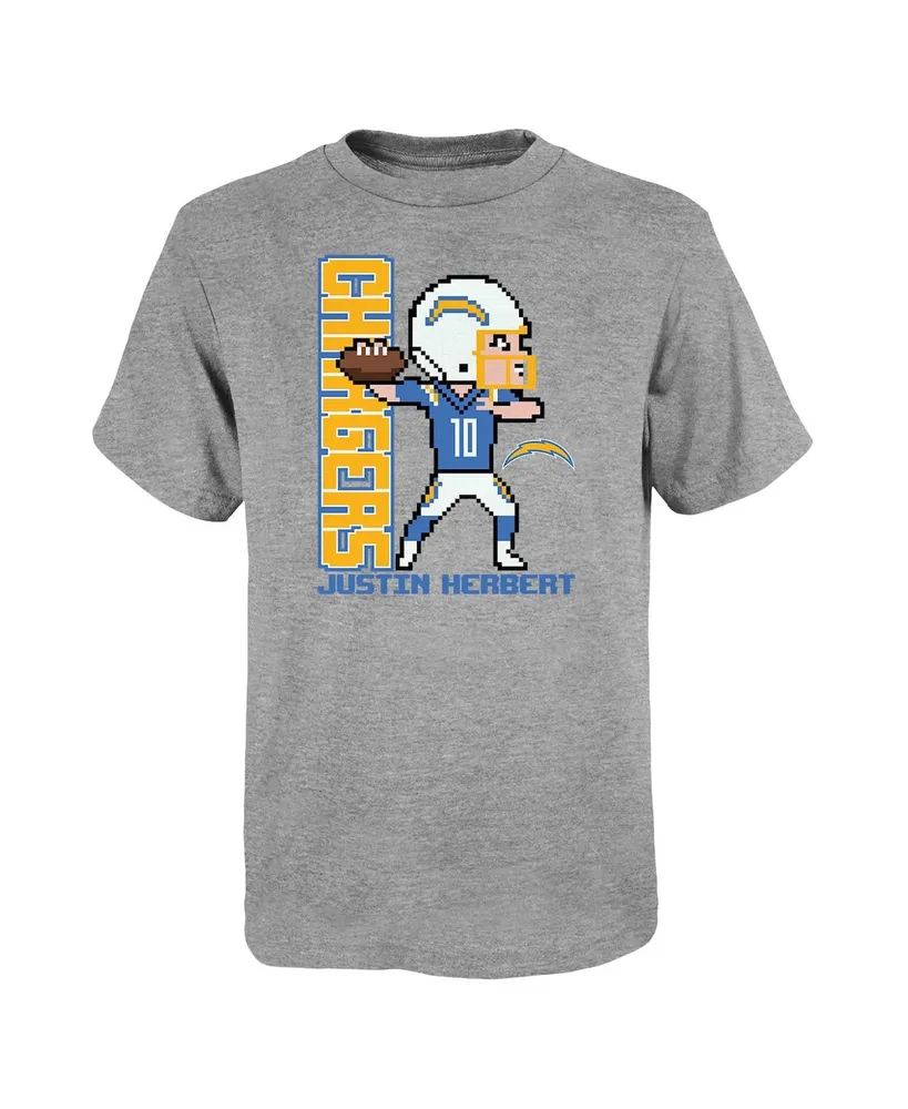 Outerstuff Justin Herbert Los Angeles Chargers Youth Mainliner Player Name & Number T-Shirt - Powder Blue