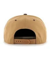 Men's '47 Brand Tan Toronto Raptors Toffee Captain Snapback Hat