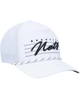 Men's '47 Brand White Brooklyn Nets Downburst Hitch Snapback Hat