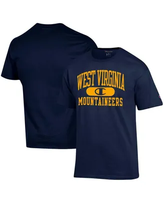 Men's Champion Navy West Virginia Mountaineers Arch Pill T-shirt