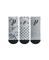 Toddler Boys and Girls Rock 'Em Socks San Antonio Spurs #1 Fan 3-Pack Crew Socks Set