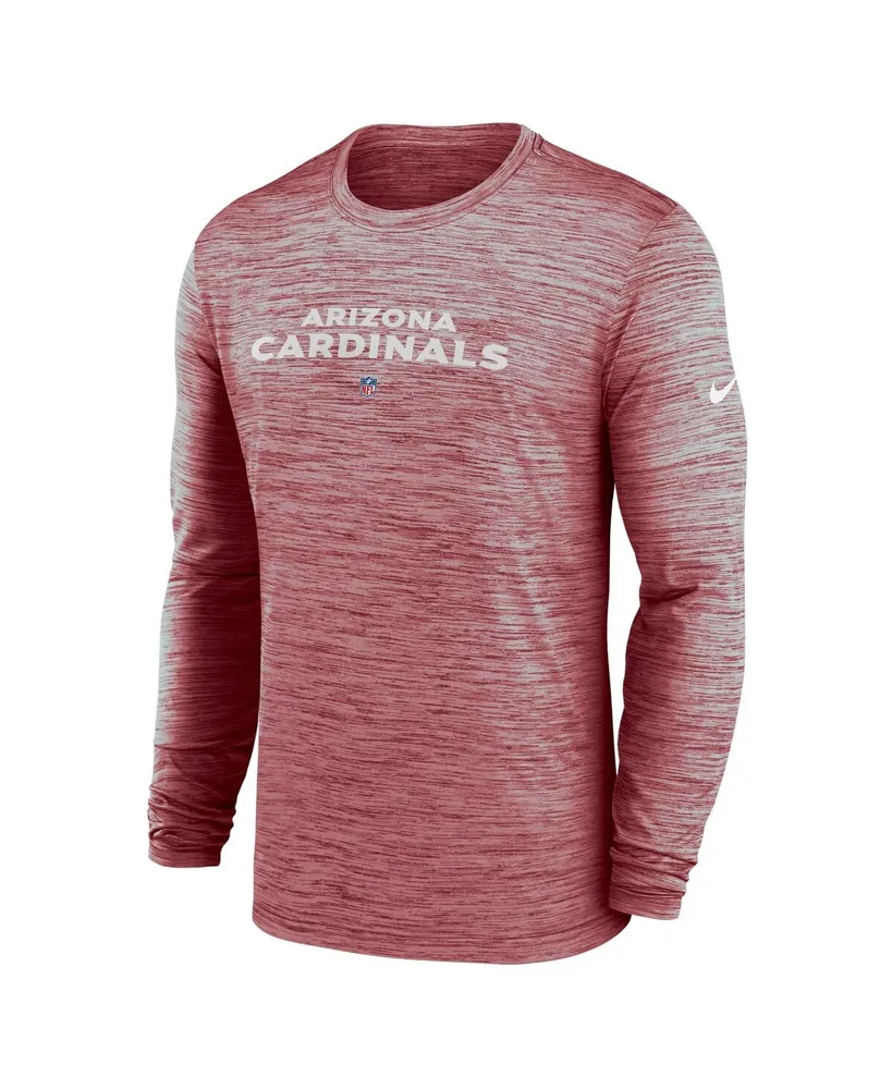 Men's Nike Cardinal Arizona Cardinals Sideline Team Velocity Performance Long Sleeve T-shirt