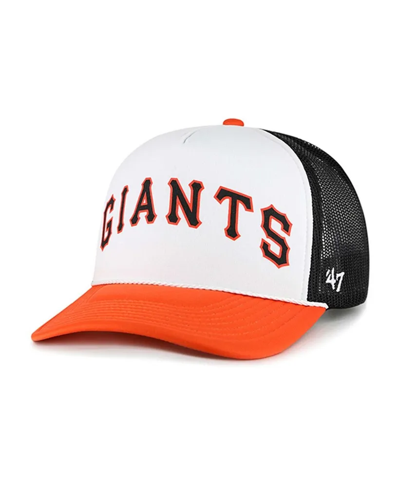 Men's '47 Brand White San Francisco Giants Foam Front Script Trucker Snapback Hat